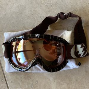 Brown Stripped Electric Goggles